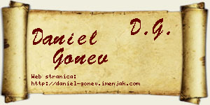 Daniel Gonev vizit kartica